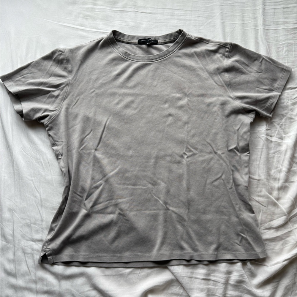 Women’s Robert Barakett Tee in Chalk Sz XL 100% Pima Cotton
